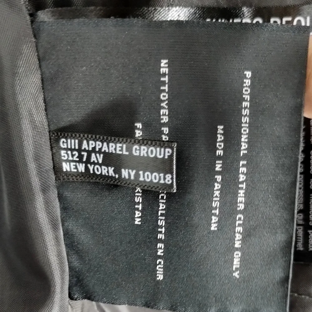 Marc New York Slate Gray‎ Leather Moto Jacket